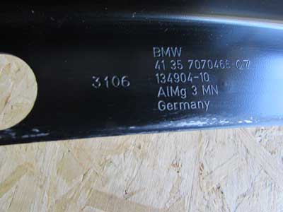 BMW Bumper Support Bracket Brace Reinforcement Side Panel, Front Right 41357070468 E63 645Ci 650i M64
